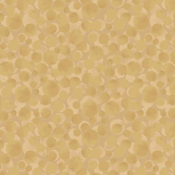 Bumbleberries 100% Cotton | Golden Metallic | Lewis & Irene 