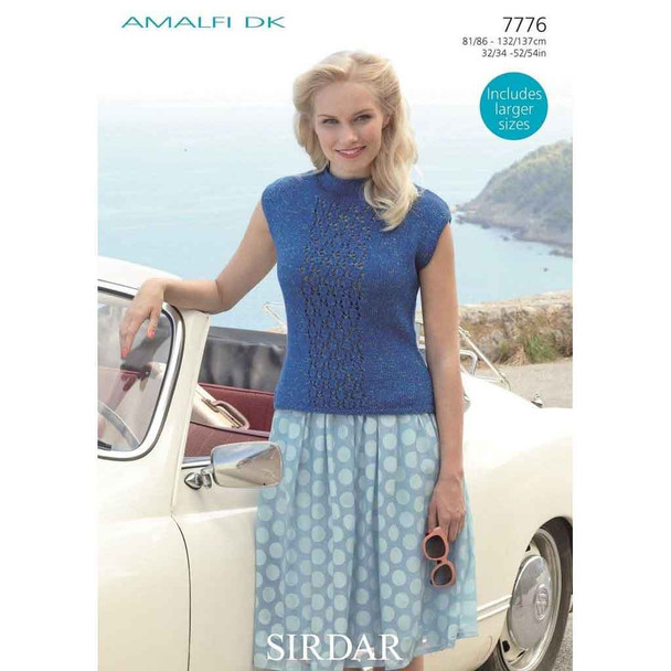 Women Top Knitting Pattern | Sirdar Amalfi DK 7776 | Digital Download - Main Image