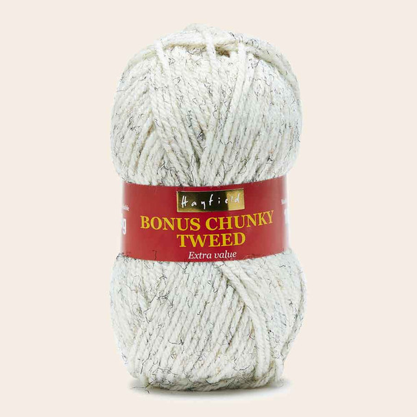 Sirdar Hayfield Bonus Chunky Tweed Knitting Yarn, 100g Balls | 101 Stormcloud