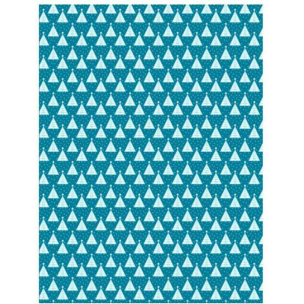 Decopatch | Decopatch Paper Sheet | 30cm x 40cm | 703 Christmas Trees