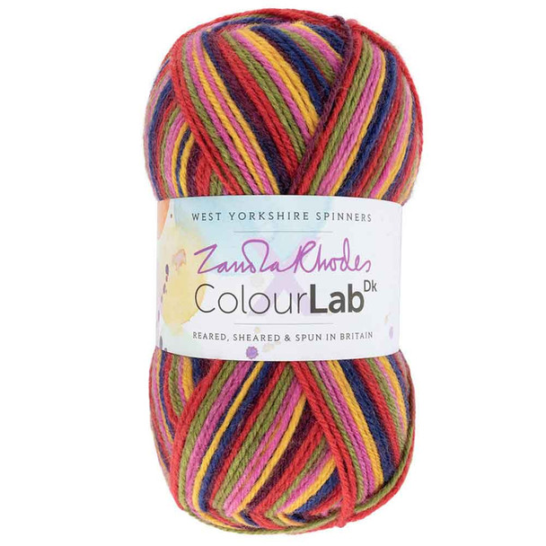 WYS ColourLab DK Knitting Yarn, 100g balls | Zandra Rhodes | 1033 Zandra's Rainbow