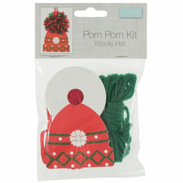 Trimits | Pom Pom Decoration Kit | Woolly Hat
