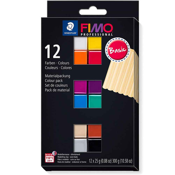 Fimo Professional 12 Basic Colour Block Collection | Staedtler - Main Image