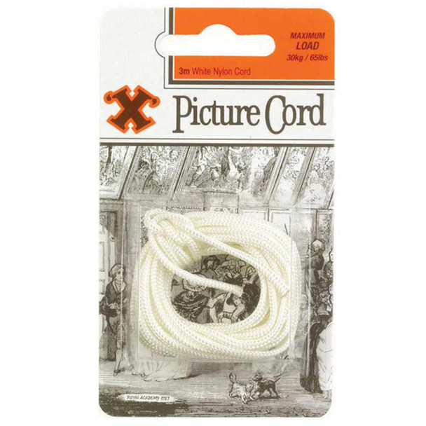 X Hooks Picture Cord | 3m Long