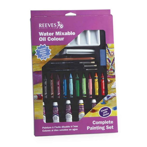 Reeves Water Mixable Oil Colour Complete Painting Set | 30pc pack