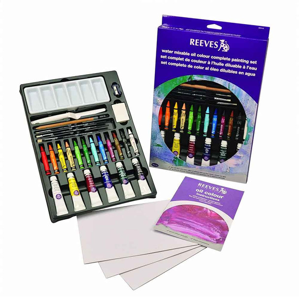 Reeves Water Mixable Oil Colour Complete Painting Set | 30pc pack