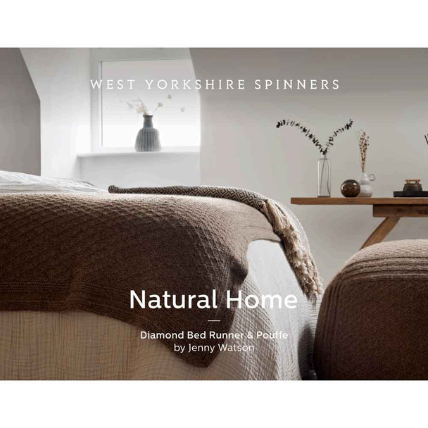 Diamond Bed Runner & Pouffe Knitting Pattern | WYS Bluefaced Leicester DK Knitting Yarn DBP0140 | Digital Download - Main Image