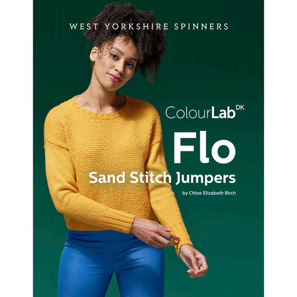 Flo Sand Stitch Jumpers Knitting Pattern | WYS Colour Lab DK Knitting Yarn DBP0155 | Digital Download - Main Image 