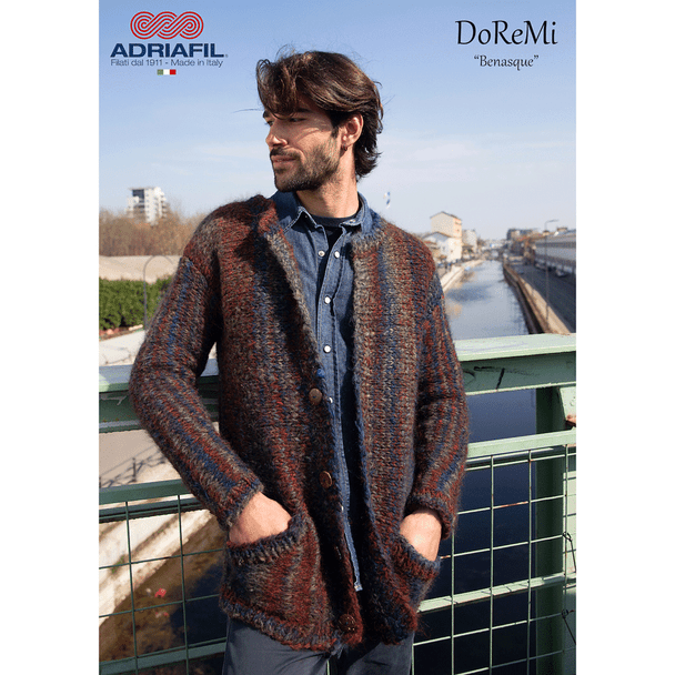 Adriafil Benasque mens cardigan