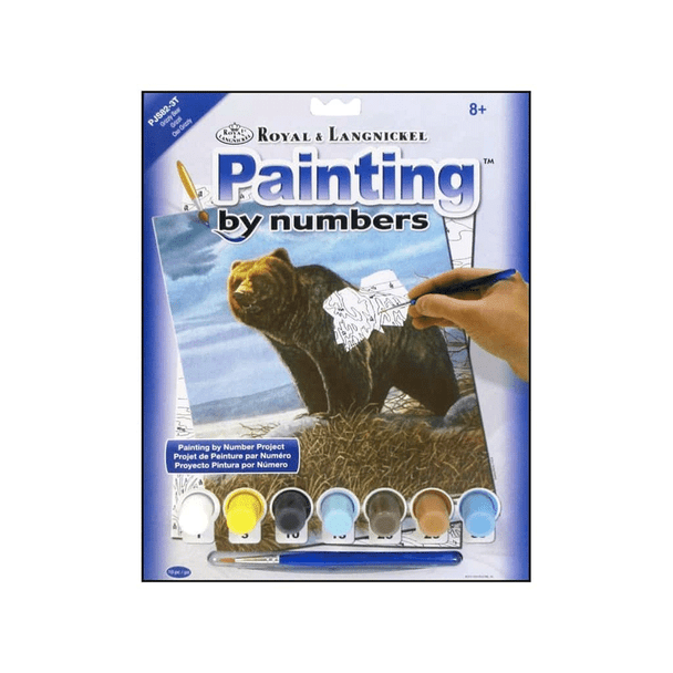 Royal & Langnickel | Painting by Numbers | A3 Kits | Grizzly Bear - Main Image