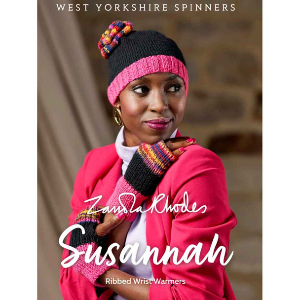 Susannah Ribbed Wrist Warmers Knitting Pattern | WYS ColourLab DK and Signature 4 Ply Knitting Yarn DBP0201 | Digital Download - Main Image