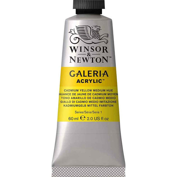 Winsor & Newton Galeria Acrylic 60ml Tube | Cadmium Yellow Medium Hue