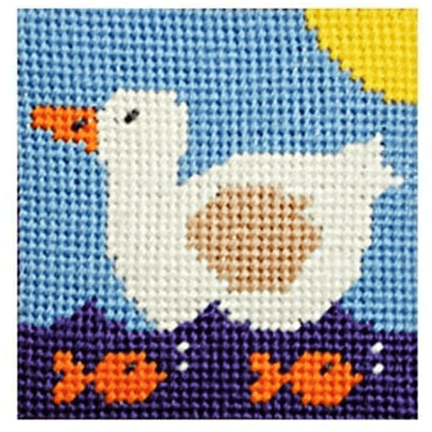 Duckpond Tapestry Kit | 5" x 4" (13cm x 10cm) | Jolly Red - Main Image 