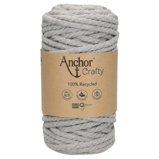 Anchor Crafty 100% Recycled Rope | 10 - 12 mm | Various Colours - Ash