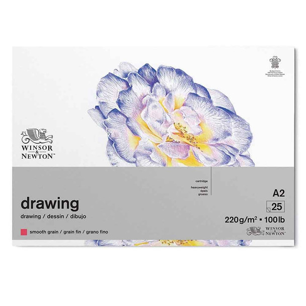 Winsor & Newton Smooth Surface Gummed Drawing Pad | A2 | 220gsm