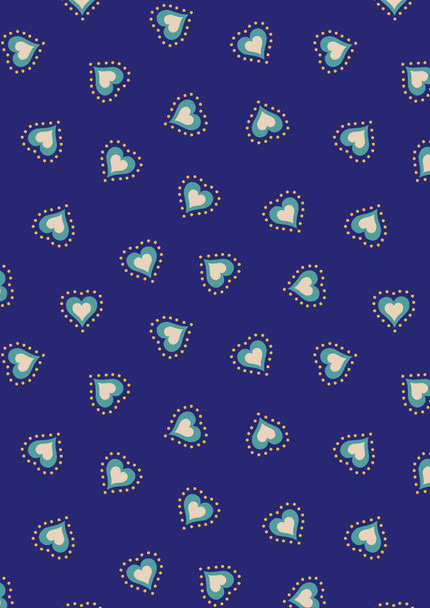 Little Matryoshka | Lewis and Irene Fabric | A568.2 | Hearts on Blue