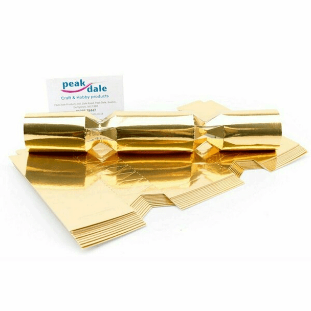 Metallic Cracker Making Kits | Makes 12 Crackers | Peak Dale Products | Gold