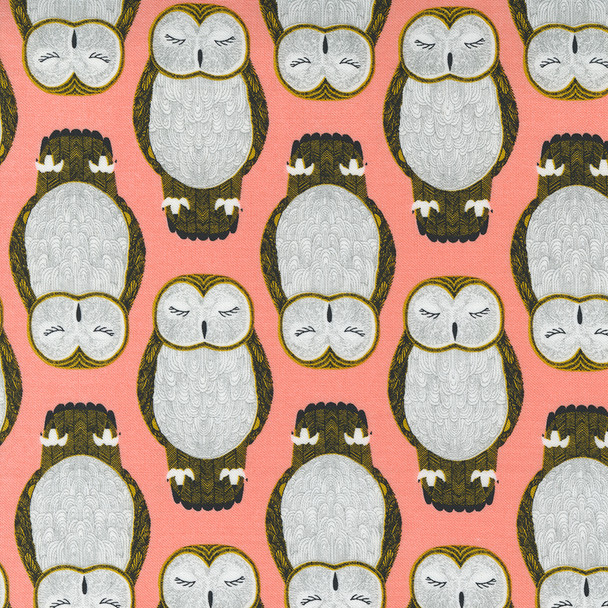 Nocturnal | Gingiber | Moda Fabrics | 48332-13, Owls Primrose