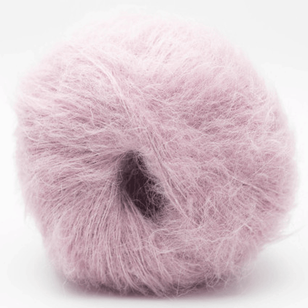 Babysilk Fluffy Solid Aran weight Yarn | 50g Balls | Kremke Soul Wool - Baby Pink
