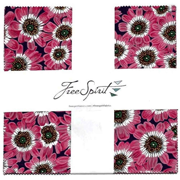 Kaffe Fassett Collective August 2021 - Bright FreeSpirit Fabric | 10” Layer Cake