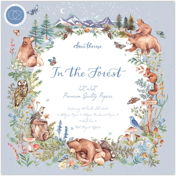 12" x 12" Premium Paper Pad | In The Forest |Clare Therese | Craft Consortium (CCPPAD031) - Main Image