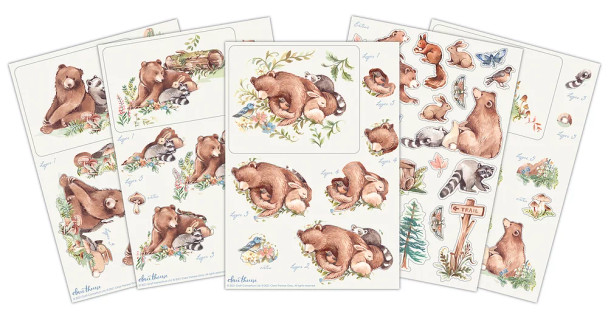 In The Forest 3D Die-Cut Decoupage Sheets | Craft Consortium (CCDPAK010) - Designs inside