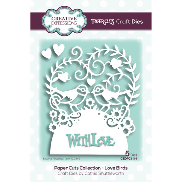 Creative Expression | Paper Cuts Collection | Love Birds Craft Die