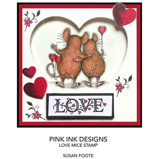 Love Mice | Wee Folk Series | Pink Ink Design