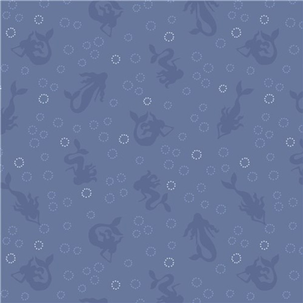 Moontide | Lewis and Irene | A622.3, Mermaids Blue with Silver Metallic
