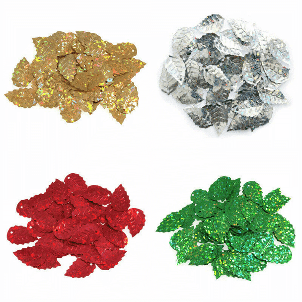 Trimits | Holographic Leaf Sequins | 2.5gm | Various Colours - Main Image