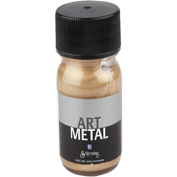Art Metal Paint 30 ml | Variety of Shades | Scherning | Dark Gold