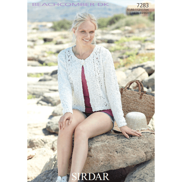 Ladies and Girls Cardigan Knitting Pattern | Sirdar Beachcomber DK 7283 | Digital Download - Main Image
