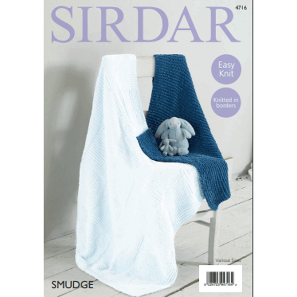 Blankets Knitting Pattern | Sirdar Smudge 4716 | Digital Download - 