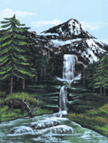 Royal & Langnickel Painting by Numbers | Artist Canvas Series | Mountain Waterfall - Main Image