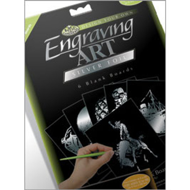 Royal & Langnickel Blank Engraving Boards | Mini Silver