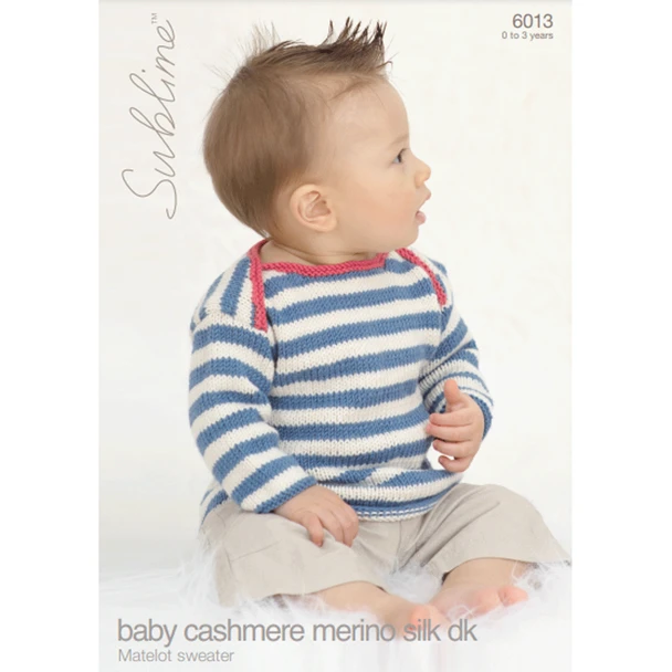 Matelot Sweaters Knitting Pattern | Sirdar Sublime Baby Cashmere Merino Silk DK 6013 | Digital Download - Main Image