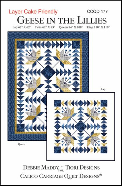 Calico Carriage | Debbie Maddy | Moda Fabrics | Geese in the Lillies Quilt Pattern