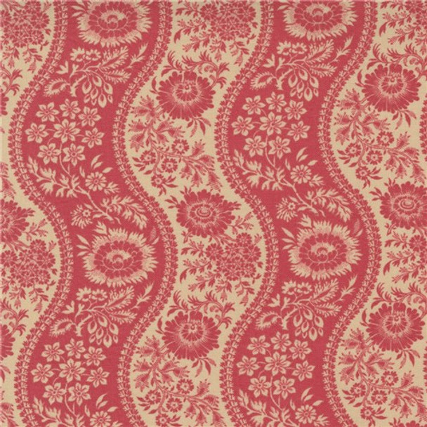 La Vie Boheme | French General | Moda Fabrics | 13901-11 | Floral Waves French Red
