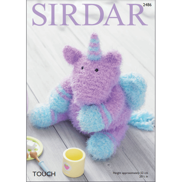 Unicorn Soft Toy Knitting Pattern | Sirdar Touch 2486 | Digital Download - Main Image
