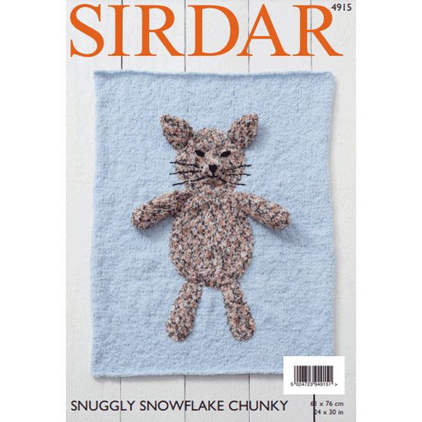 Babies Blanket Knitting Pattern | Sirdar Snuggly Snowflake Chunky 4915 | Digital Download