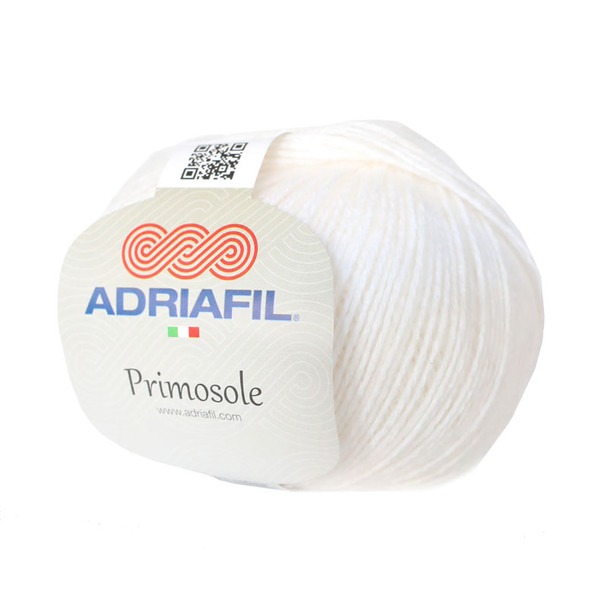Adriafil Primosole 4 Ply Knitting Yarn, 50g Donuts | Ten Gentle Shades - 60 Snowdrop