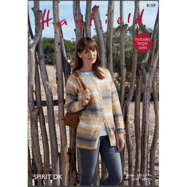 Woman's Jacket Knitting Pattern | Sirdar Hayfield Spirit DK 8159 | Digital Download - Main Image