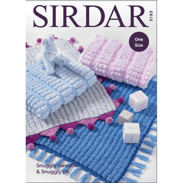 Blankets Knitting Pattern | Sirdar Snuggly Sweetie And Snuggly DK 5193 | Digital Download - Main Image