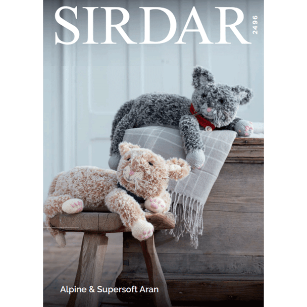 Cats Knitting Pattern | Sirdar Alpine And Surpersoft Aran 2496 | Digital Download - Main Image