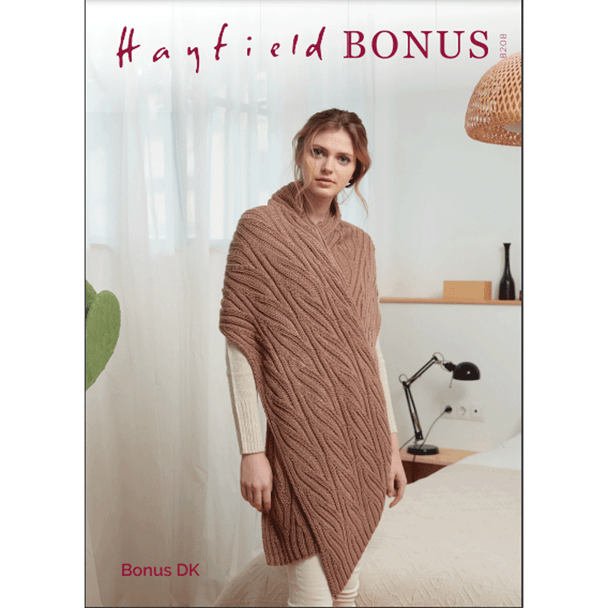 Woman's Scarf Knitting Pattern | Sirdar Hayfield Bonus DK 8208 | Digital Download - Main Image