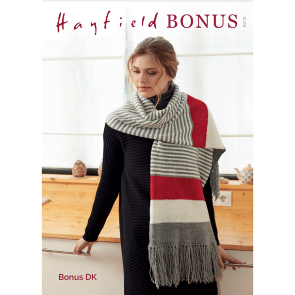 Women's Wrap Knitting Pattern | Sirdar Hayfield Bonus DK 8215 | Digital Download - Main Image