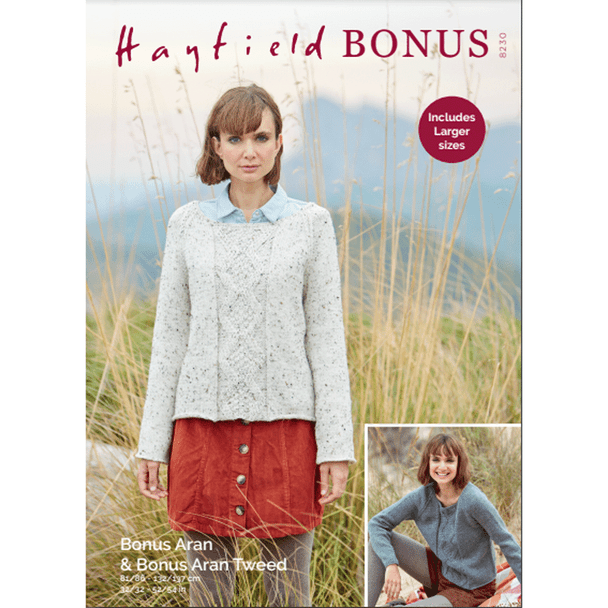 Sweater Knitting Pattern | Sirdar Hayfield Bonus Aran Tweed And Bonus Aran 8230 | Digital Download - Main Image