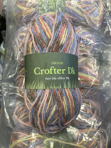 Sirdar Crofter DK Multicoloured Yarn | Joblot 7 x 50g balls | Shade 079 Orla Lot 154794