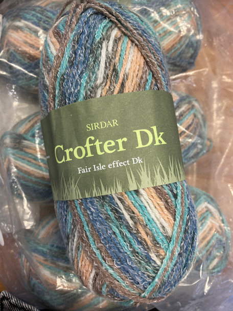 Sirdar Crofter DK Multicoloured Yarn | Joblot 4 x 50g balls | Shade 089 Sea-Bird  Lot 171477