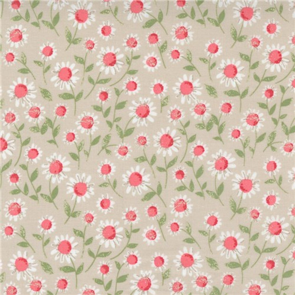 Love Notes | Lella Boutique | Moda Fabrics | 5151-17 | Sweet Daisy Small Dove